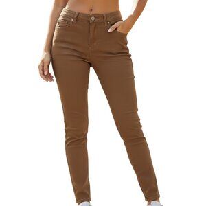 Jigsaw Jeans Womens 6 Brown Slim Fit Stretch Denim Neutral Clean Girl Core